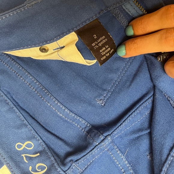 THE LIMITED 678 Denim Garment Dyed Jeans in Dark Cerulean Size 2 - Picture 3 of 5